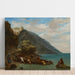 Reproductie van het schilderij Uitzicht op Tanger vanaf de kustlijn - Eugène Delacroix