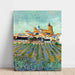 Reproductie van het schilderij van Vue des Saintes-Maries-de-la-Mer - Vincent Van Gogh
