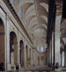 Vue idéale van het interieur van de Sint-Sulpitiuskerk tijdens de bouw - Danil de Blieck — weergave van het kunstwerk