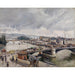 Reproductie van het schilderij Uitzicht op de grote brug, Rouen, Regen - Camille Pissarro