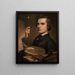 Zelfportret - William J. Hinchey — ingelijst kunstwerk aan de muur