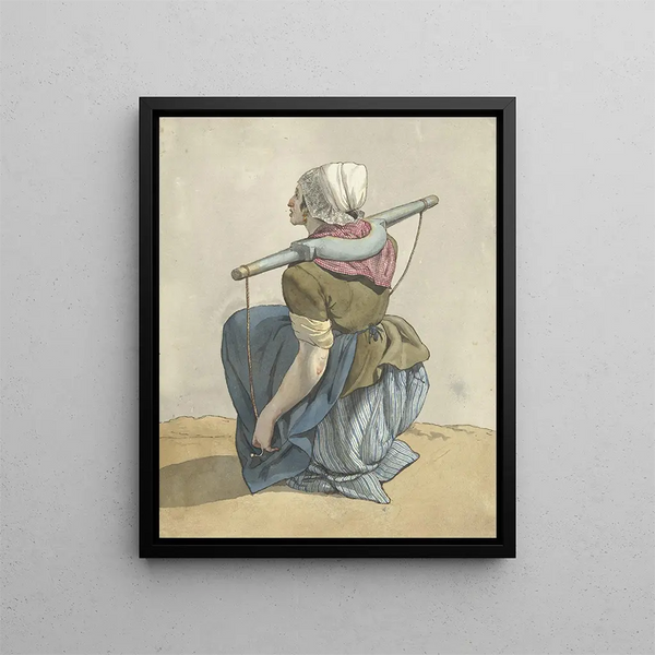 W Barthautz - Zittende vrouw met een juk op haar schouders.webp