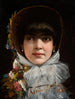 Portret van een jonge vrouw met een pony - Wacław Józef Koniuszko — weergave van het kunstwerk