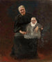 portret van de moeder van de kunstenaar Michalina Szymanowska née Naimska met haar kleinzoon Wacław - Wacław Szymanowski — weergave van het kunstwerk