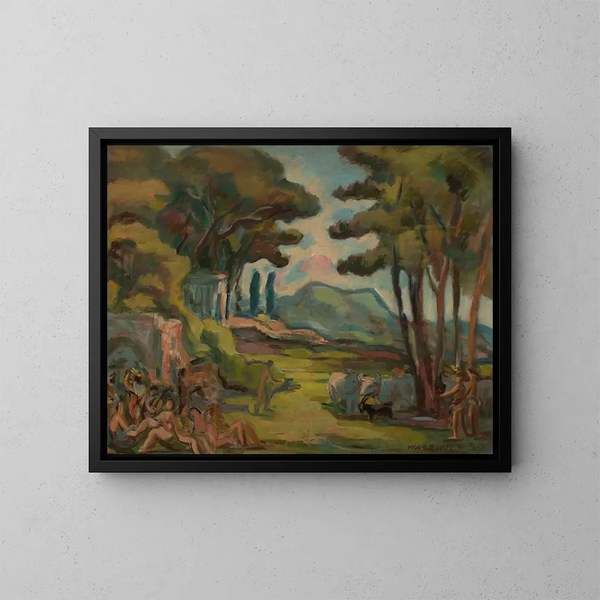 Composition en cire - Wacław Wśowicz — framed artwork on a wall