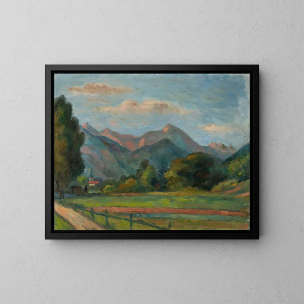 Landscape of the Tatras - Wacław Wśowicz — framed artwork on a wall