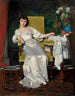 Een dame met roos - Władysław Czachórski — weergave van het kunstwerk
