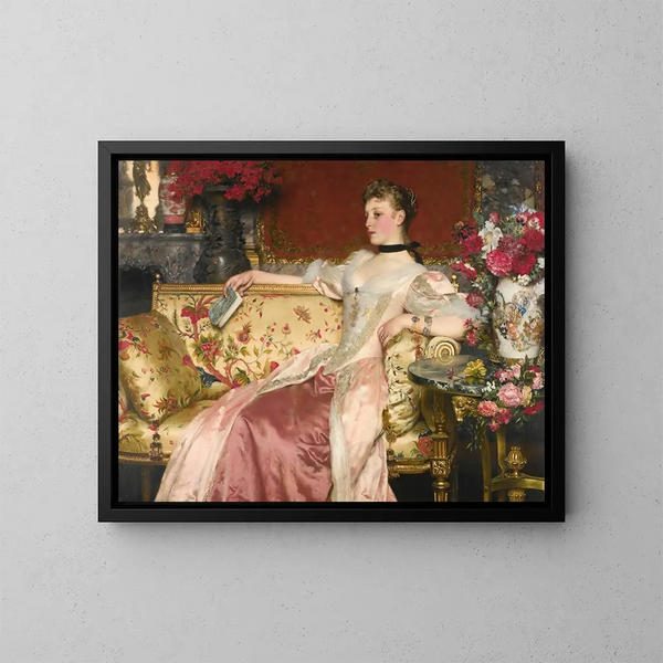 Een moment van rust - Władysław Czachórski — ingelijst kunstwerk aan de muur