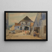 Place du marché à Kazimierz sur la Vistule - Władysław Skoczylas — ingelijst kunstwerk aan de muur