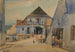 Place du marché à Kazimierz sur la Vistule - Władysław Skoczylas — weergave van het kunstwerk