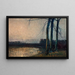 Twilight Moonrise II - Władysław Wankie — framed artwork on a wall