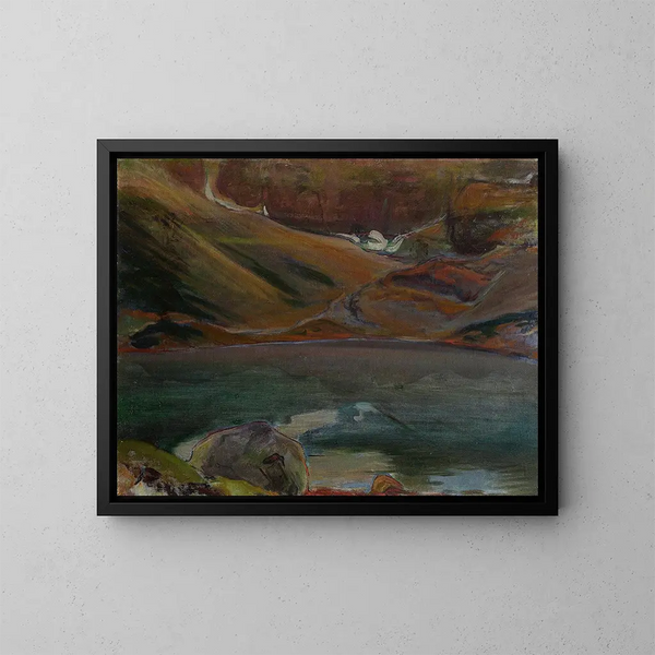 Étang noir - Władysław Ślewiński — framed artwork on a wall