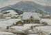 Cottages dans la neige - Władysław Ślewiński — weergave van het kunstwerk