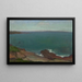 Maritiem landschap met een kleine boot - Władysław Ślewiński — ingelijst kunstwerk aan de muur