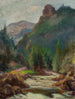 Landschapschilderij van bergen - Władysław Ślewiński — weergave van het kunstwerk