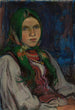 Jonge boerendochter - Władysław Ślewiński — weergave van het kunstwerk