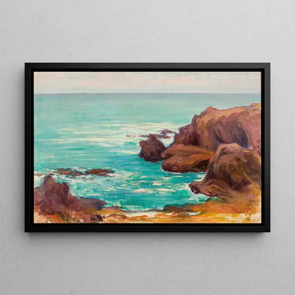 Wadysaw lewiski - Sea with white waves.webp
