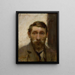Zelfportret - Władysław Ślewiński — ingelijst kunstwerk aan de muur
