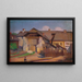Fragment van muur en een jongen - Władysław Ślewiński — ingelijst kunstwerk aan de muur