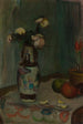 Witte rozen in een vaas - Władysław Ślewiński — weergave van het kunstwerk