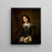 portret van de zus van de kunstenaar Lucyna Uszczkiewicz - Władysław Łuszczkiewicz — ingelijst kunstwerk aan de muur