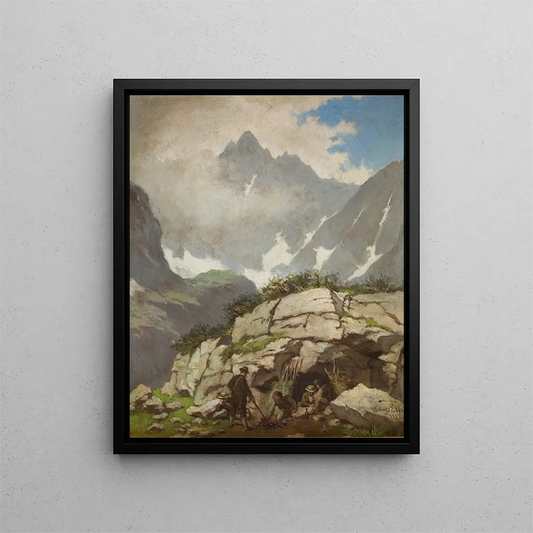Walery EljaszRadzikowski - Rock Refuge of Reverend Stolarczyk in the Tatra Mountains.webp