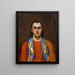Boléro goud en blauw - Walt Kuhn — ingelijst kunstwerk aan de muur