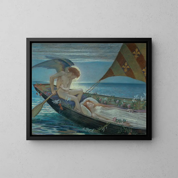 A Dream Voyage - Walter Crane — framed artwork on a wall