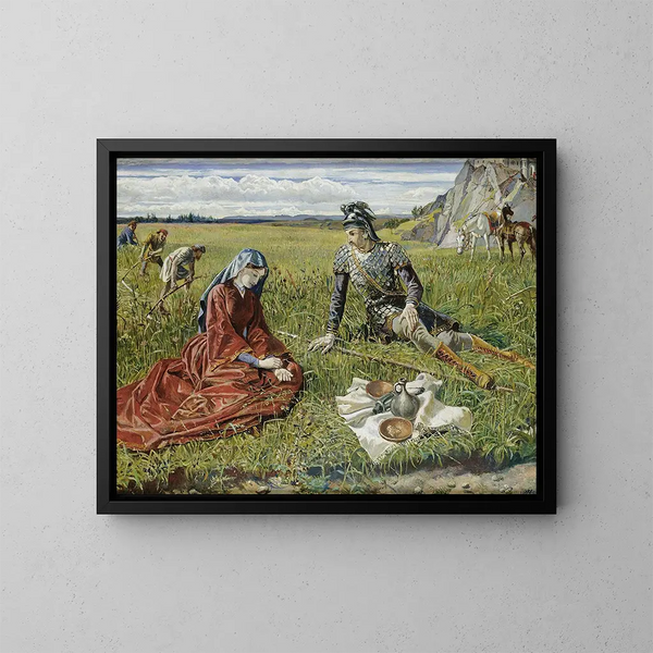 Ruth and Boaz - Walter Crane — framed artwork on a wall