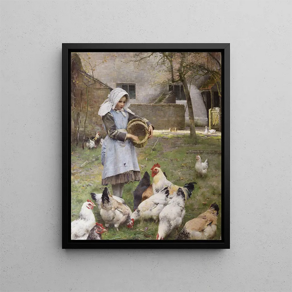 Walter Frederick Osborne - Feeding The Chickens.webp