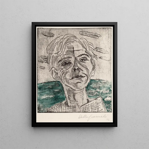 Walter Gramatt - Man at the Sea Selfportrait Mann am Meer Selbstportrt.webp