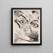 Peter with a gunshot wound to the forehead - Walter Gramatt — framed artwork on a wall