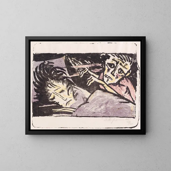 Quel tourment - Walter Gramatt — framed artwork on a wall