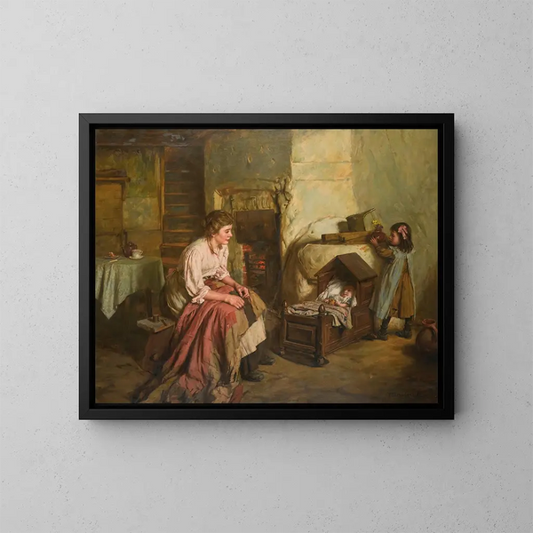Maternité - Walter Langley — framed artwork on a wall