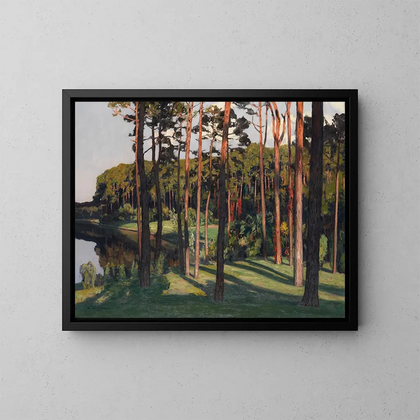 Marshy Landscape - Walter Leistikow — framed artwork on a wall
