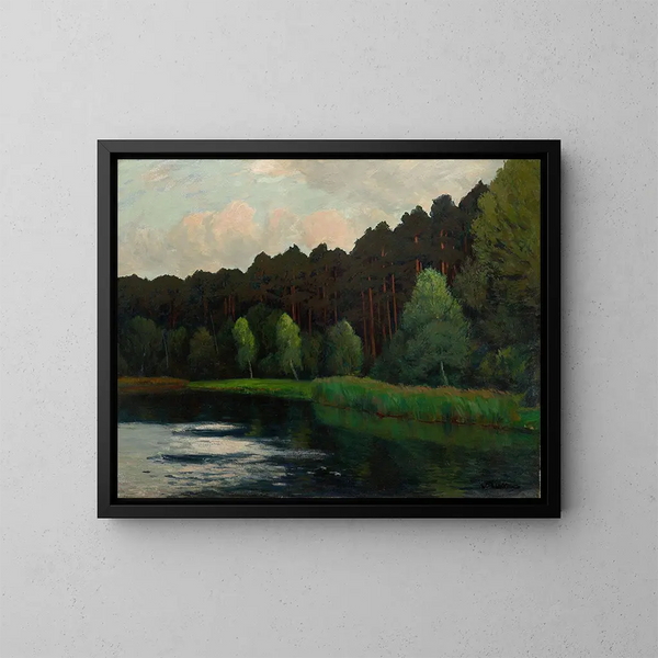 Lake Müritz - Walter Leistikow — framed artwork on a wall