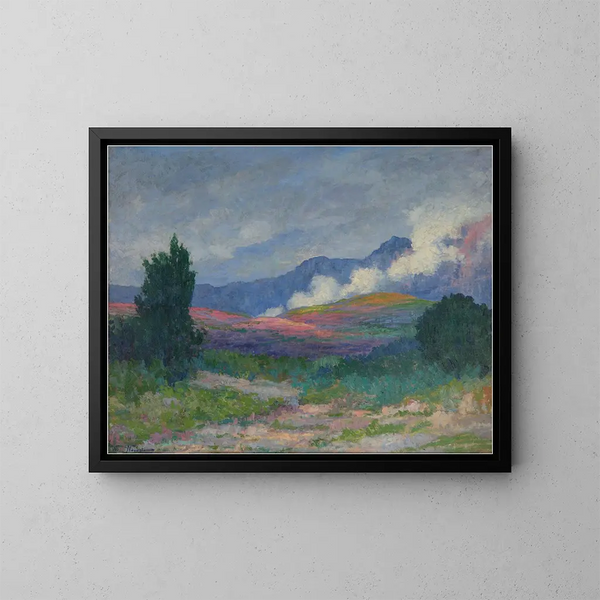 Clouds in the Sierra - Walter de Navazio — framed artwork on a wall