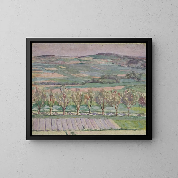 Boslandschap - Walther Gamerith — ingelijst kunstwerk aan de muur