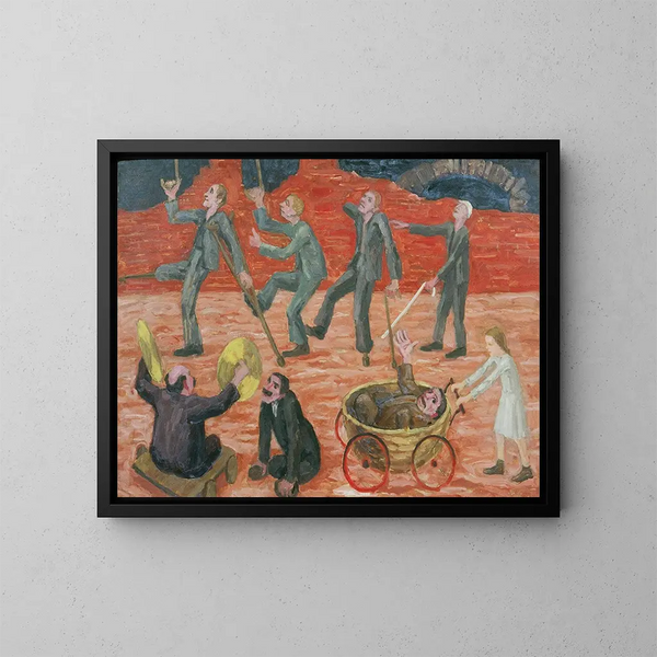 De overlevenden - Walther Gamerith — ingelijst kunstwerk aan de muur