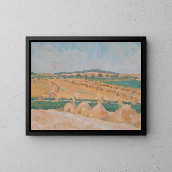 Tijd van de oogst - Walther Gamerith — ingelijst kunstwerk aan de muur