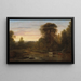 a landscape after sunset - Washington Allston — framed artwork on a wall