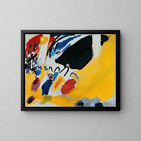 Impressie III: concert - Wassily Kandinsky — ingelijst kunstwerk aan de muur