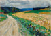 Kallmünz, studie van de natuur op de gele diligente - Wassily Kandinsky — weergave van het kunstwerk
