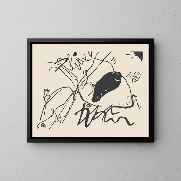 Klnge Pl02 - Wassily Kandinsky — ingelijst kunstwerk aan de muur