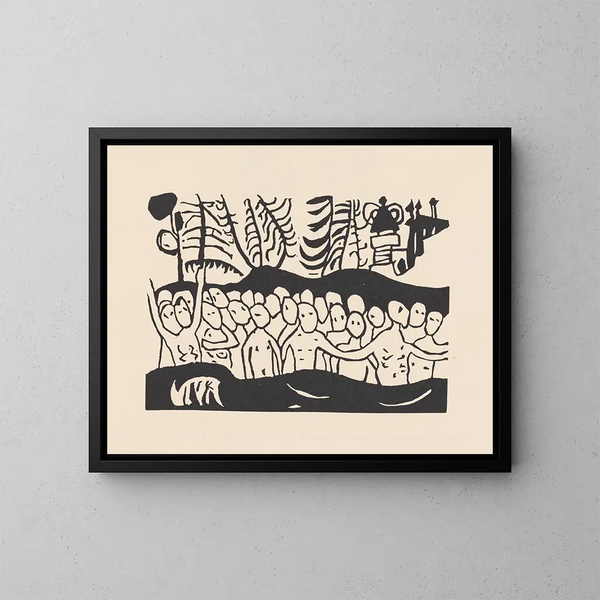 Klnge Pl03 - Wassily Kandinsky — ingelijst kunstwerk aan de muur