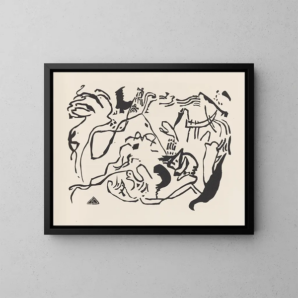 Klnge Pl06 - Wassily Kandinsky — ingelijst kunstwerk aan de muur