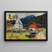 Kochel, Kerk van het Dorp - Wassily Kandinsky — ingelijst kunstwerk aan de muur