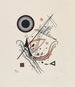 Lithografie blauw - Wassily Kandinsky — weergave van het kunstwerk