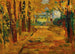 Parc de Saint-Cloud Herfst I - Wassily Kandinsky — weergave van het kunstwerk