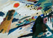 romantisch landschap - Wassily Kandinsky — weergave van het kunstwerk